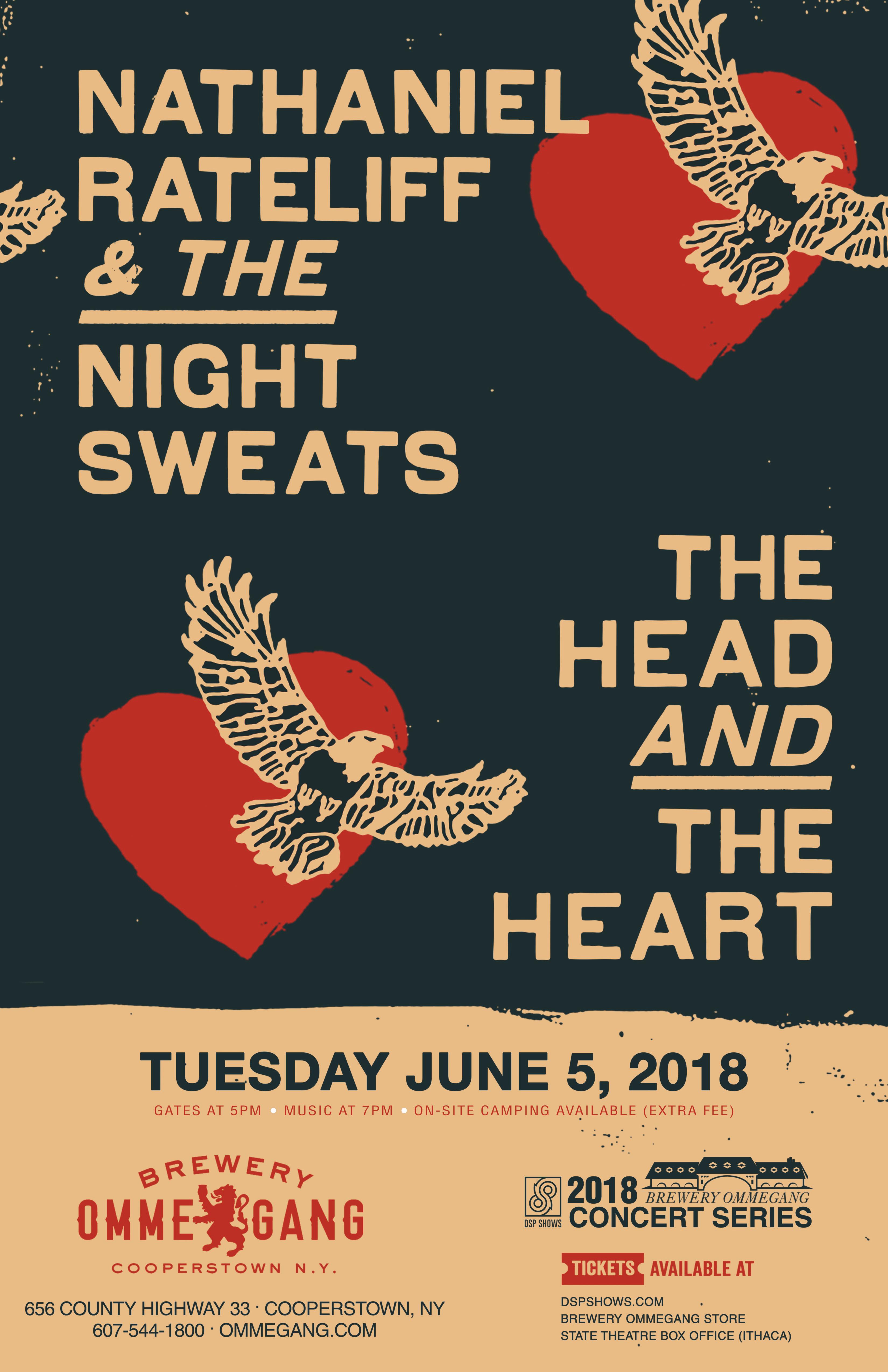 SCS 2018: Nathaniel Rateliff &#038; The Night Sweats + The Head and The Heart on June 5