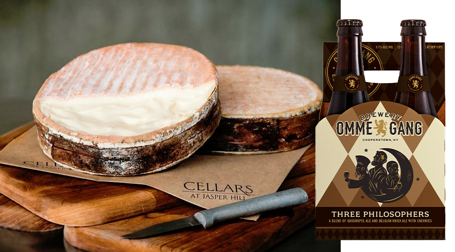 Ommegang Three Philosphers Cheese Pairing