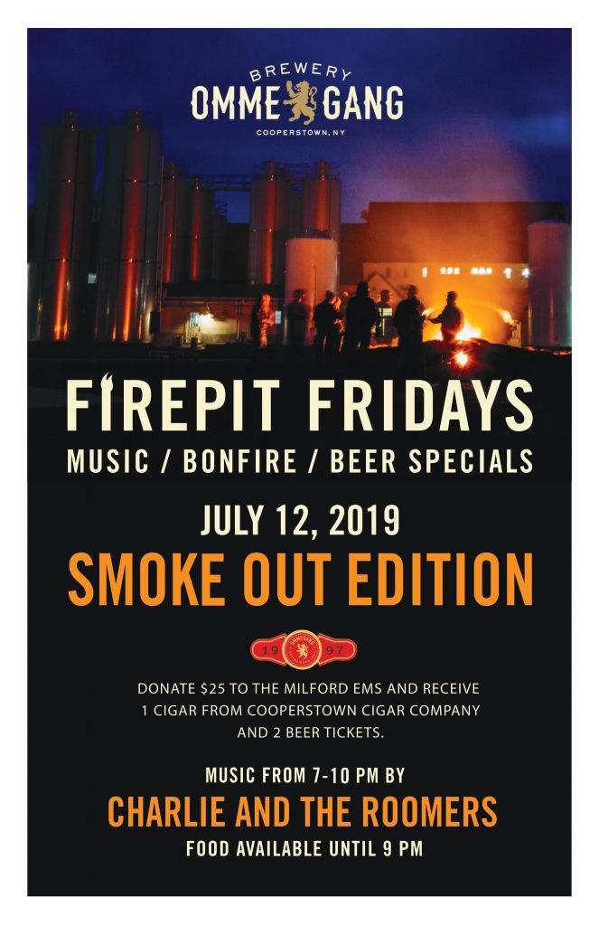 Firepit Friday on 7/12 in honor of Milford Fire Department and EMS