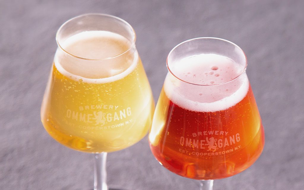 brewery ommegang project cider in teku glasses