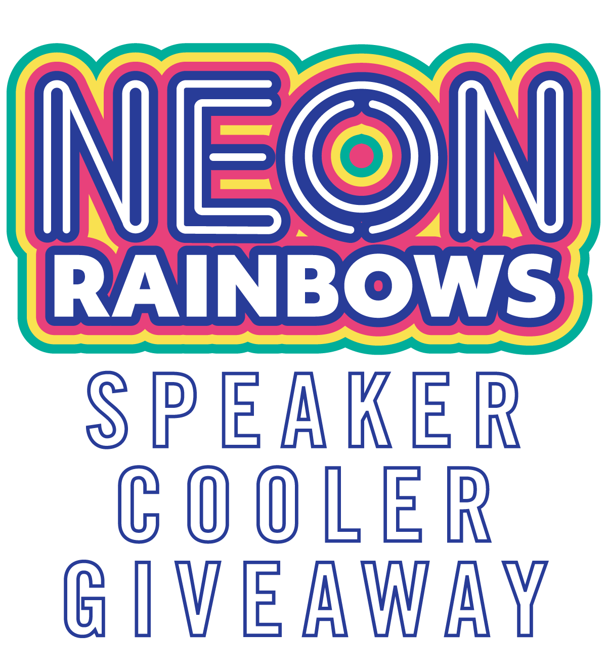 Neon Rainbows Speaker Cooler Giveaway