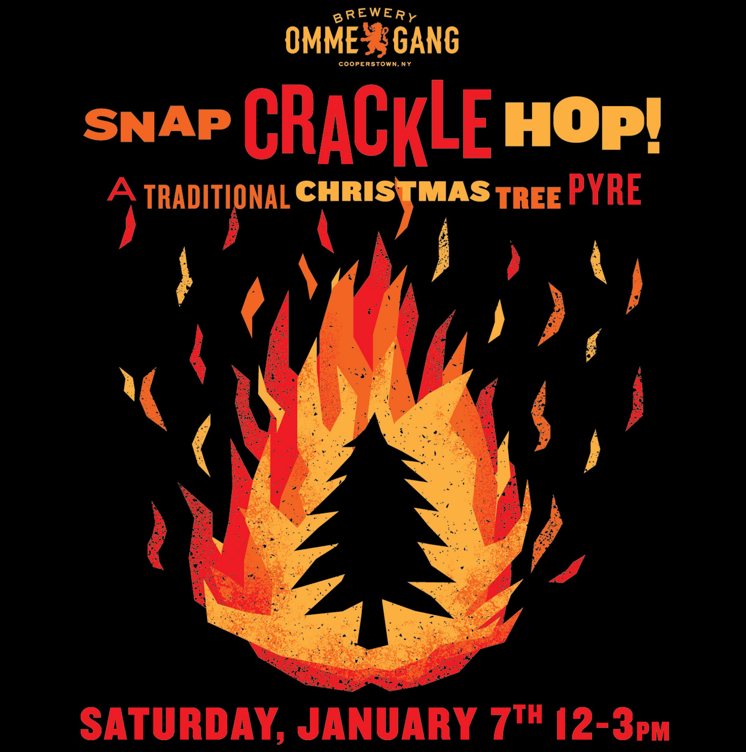 2023 Christmas Tree Pyre in January of '23