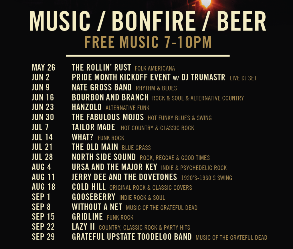 2023 Firepit Friday Line up
