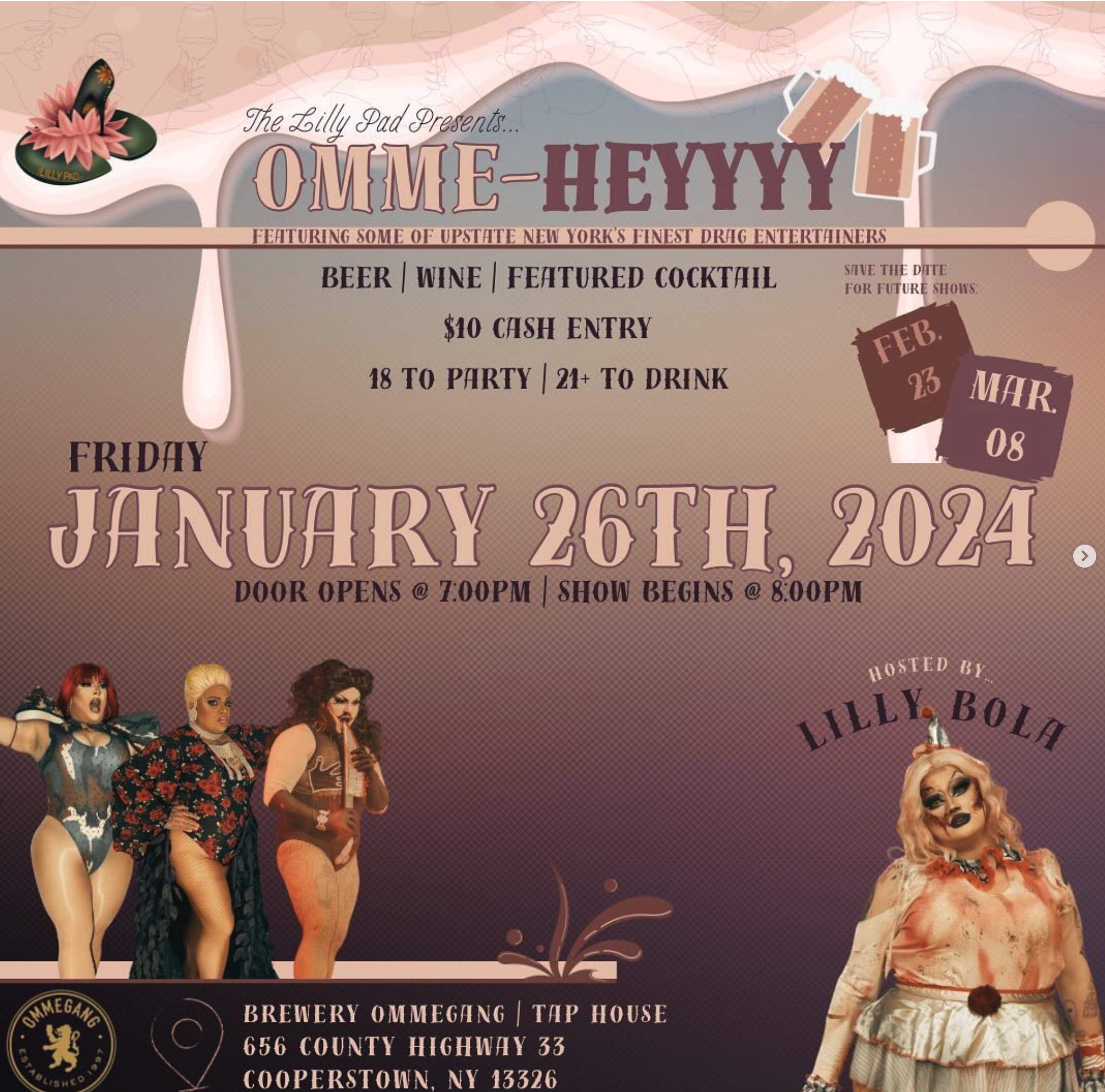 OMME-HEYY: DRAG SHOW EVENTS